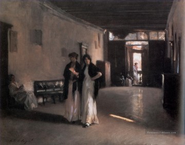 Vénitien Intérieur John Singer Sargent Peinture à l'huile
